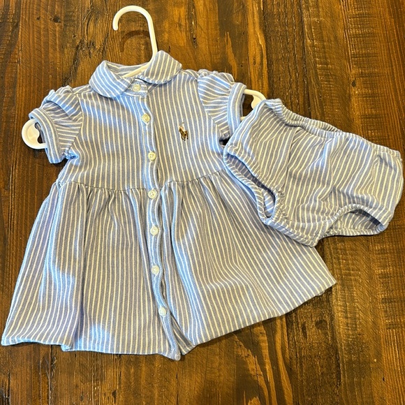 Ralph Lauren Other - Ralph Lauren baby dress with bloomer - 0-3mo - EUC